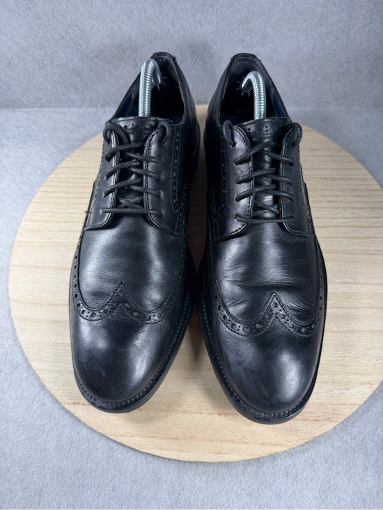 Cole Haan Men’s 10 M Black Leather Wingtip Derby Oxford Dress Shoes Brogue main image 7